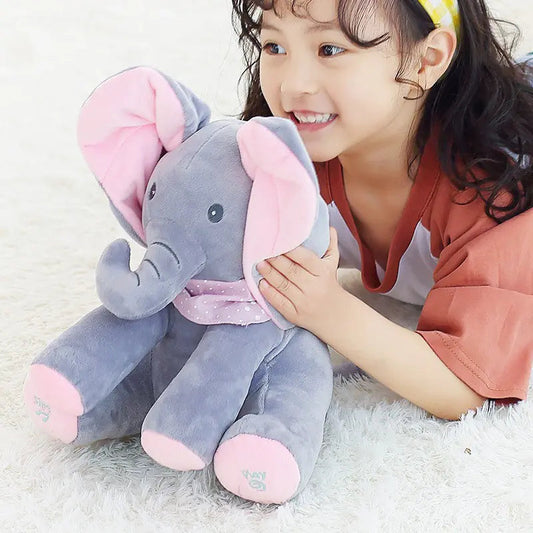 Customizable Musical Plush Elephant for Kids Mmall USA