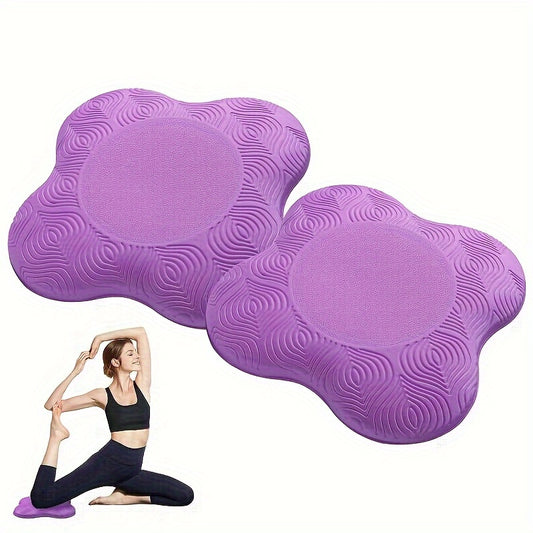 2pcs Thick Yoga Knee Pads - Yoga Pilates Exercise Mats, For Knees/Elbows/Wrists Protection, Strength Training, Plank Supports - For Yoga & Pilates Enthusiasts - Suitable for Home & Studio Workouts - Great Gift for Fitness Lo