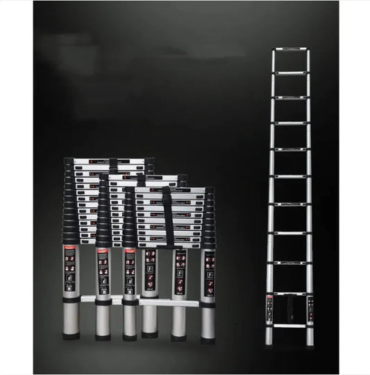 Aluminum Alloy Single-sided Telescopic Ladder Folding Mmall USA