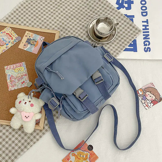 Korean Nylon Oxford Fabric Versatile Literature Backpack Mmall USA