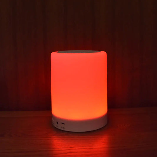 Bluetooth Speaker with Touch Control and Colorful Lamp Mmall USA