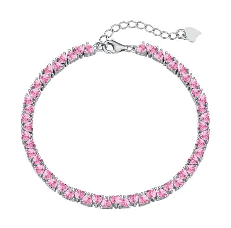 S925 Sterling Silver Hip Hop Zircon Bracelet Mmall USA