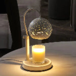New Wax Melting Aroma Lamp with Hollow Shade Mmall USA
