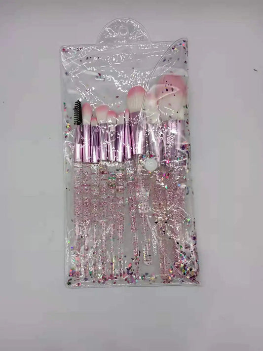 10-Piece Makeup Brush Set for Beauty and Blending Mmall USA