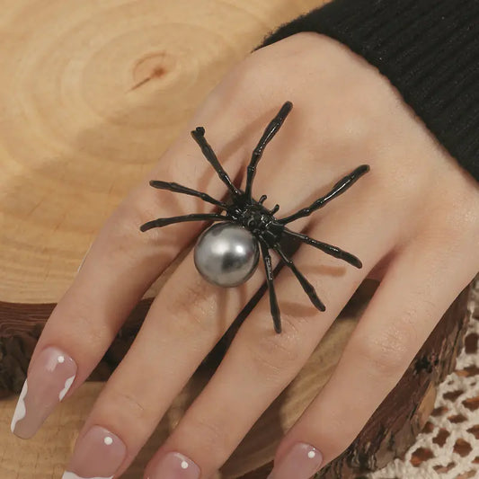 Simple Spider Shape Ring for Halloween Fashion
