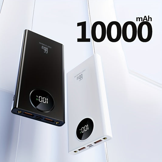 66W Fast Charging Power Bank, 10000mAh Portable Battery Charger Power Bank, With LED Light Portable Charger Power Bank, For IPhone/Android Phone, And Other Smart Devices