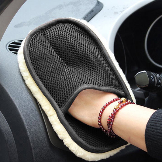 Car Brush Cleaner Soft Gloves 15*24cm Car Cleaning