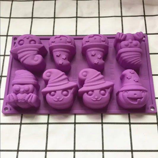 Halloween Pumpkin Ghost Silicone Cake Mold