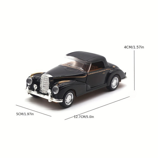 Simulation alloy 1:32 vintage car model Children's toy car accessories Return car mold die-casting model toys