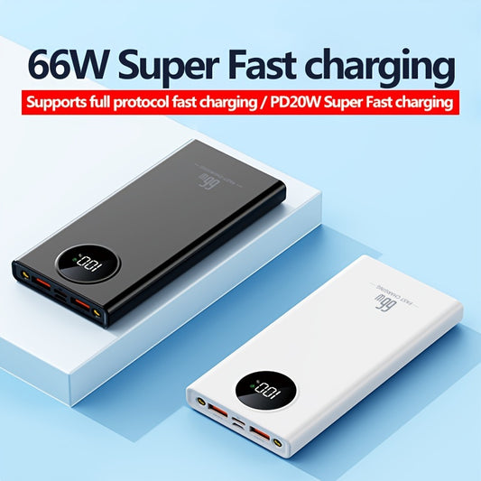 66W Fast Charging Power Bank, 10000mAh Portable Battery Charger Power Bank, With LED Light Portable Charger Power Bank, For IPhone/Android Phone, And Other Smart Devices