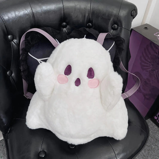 Cute Ghost Cartoon Backpack - Halloween Doll Design
