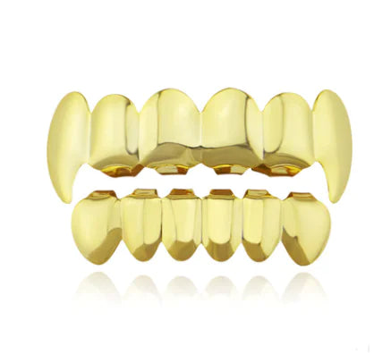 Gold-Plated Hip-Hop Tooth Cap for Halloween Decor