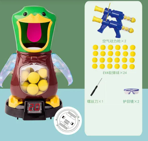 Air Pump Shooting Target Game with Soft Bullet Gun