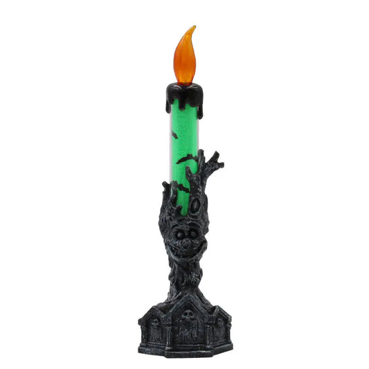 Creative Halloween Flame Candle with Ghost Hand Holder