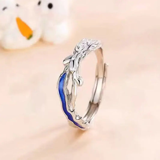 Laurel Star Rabbit Couple Ring
