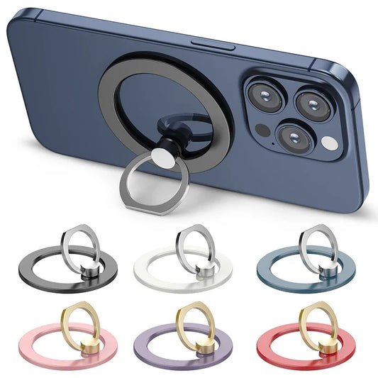 Magnetic Phone Ring Holder for iPhone 15 14 13 12 Magsafe Accessories - Magnetic Phone Grip - Adjustable Phone Finger Ring Grip