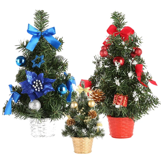 Artificial Tabletop Mini Christmas Tree Tabletop Decorations Festival Winter Holiday Miniature Decor for Christmas Décor 30cm