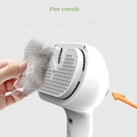 Pet comb, spray comb, detangling comb, grooming brush, pet cleaning brush, cat and dog special comb, pet supplies.
