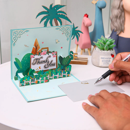 Thanksgiving Day Gift Card 3D Pop Up Give Thanks Thank You Greeting Cards