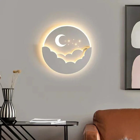 Modern LED Lights Wall Sconce Living Bedroom Lamp Interior Aisle Study Entryway Mood Cloud Star Indoor Home Decor Fixture Luster