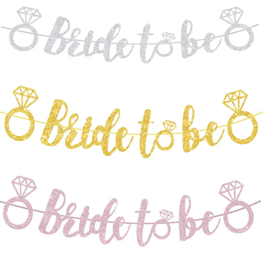 Bride To Be Banner Wedding Party Decoration Supplies Hen Party Banner Decor