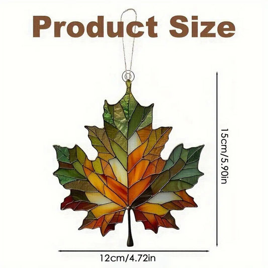 Maple Leaves Ornament Window Decor Fall Leaves Maple Leaves Holiday Ornaments Stained Fall Decorations Acrylic Home Decor Mmall USA