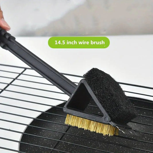 3-in-1 Stainless Steel Barbecue Rack Cleaning Brush