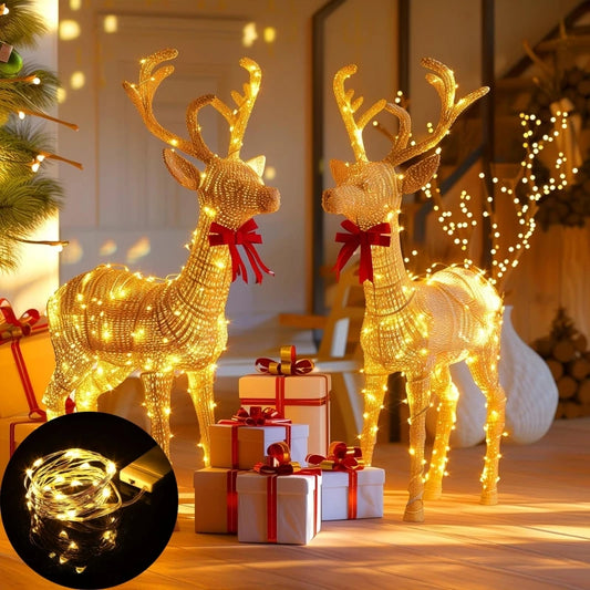 LED Fairy Lights Battery Operated String Lights Waterproof Silver Wire Firefly Starry Lights  Wedding Party Xmas Christmas Decor