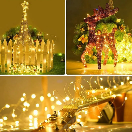 30Meter Fairy Light String Led Copper Wire String Light 1/5/10/20M Battery Powered For Bedroom Garden Party Wedding Decoration