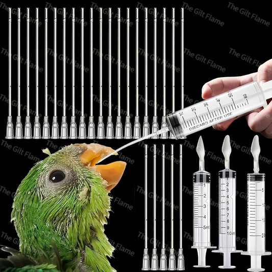 4Pcs/Set Bird Feeders Baby Parrot Feeding Tube Manual Feeder, Can Be Used for Small Animals Such as Birds and Kittens Multipurpose