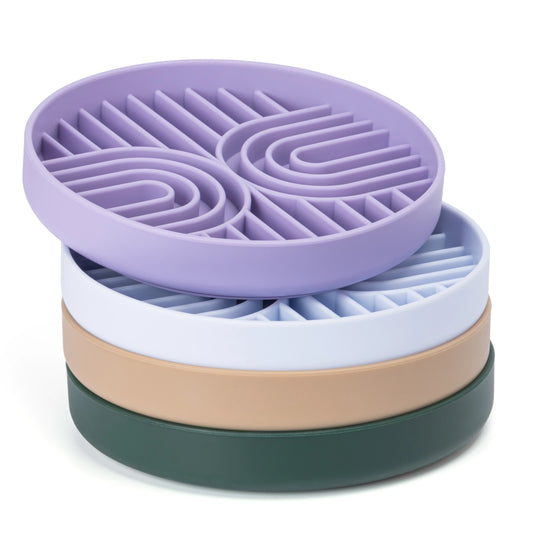 Slow Feeder Disperses Attention, Suitable for High-Energy Pets, Anxiety, Boring and Calming The Perfect Paving Mat Is Suitable for Snacks, Food, Peanut Butter and Yogger. Pet Feeding Pet Slow Food Plate, Dog and Cat