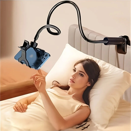 Adjustable Gooseneck Phone Holder – Flexible Arm Desk Mount with Stable Base–Hands-Free Clip for Bed Office and Desk Use