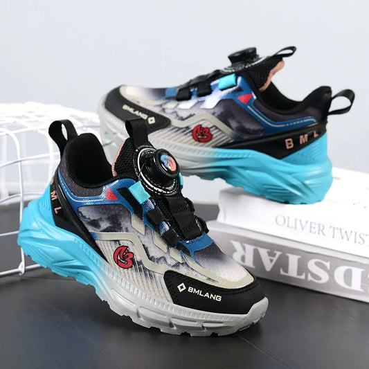 2025 Autumn New Children Basketball Shoes Boys Sneaker Lightweight Running Shoes Design Platform Comfortable Boy Sports Shoes