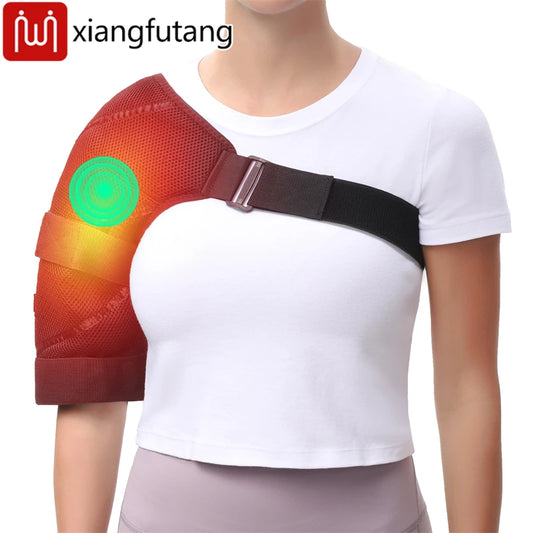 Shoulder Massager -3-Gear Heat&Vibration, Relieve Muscle Soreness Pain,Arthritis, Aids Sports Recovery, -Fitness Fans&Seniors