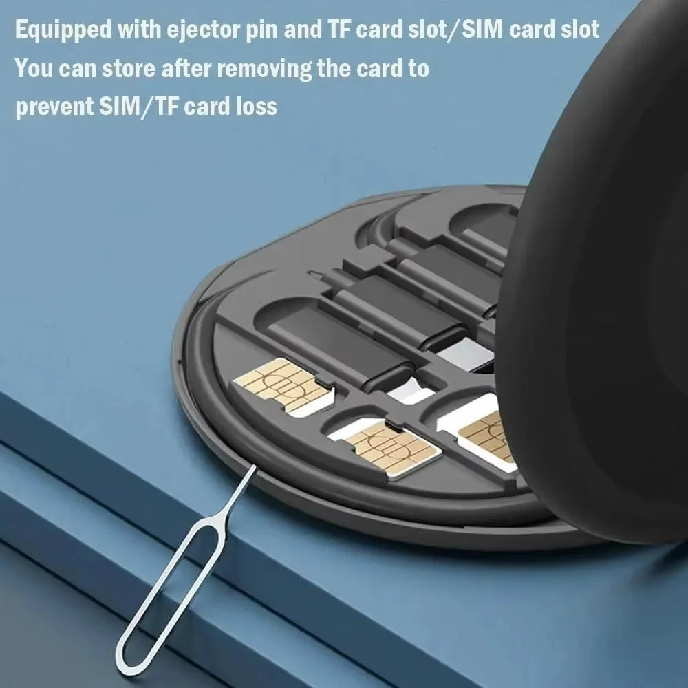 NNBILI Multifunctional USB Data Cable Set Storage Box with Multi USB Charging Adapter Cable Kit Usb To Type C Usb Adapter Mmall USA