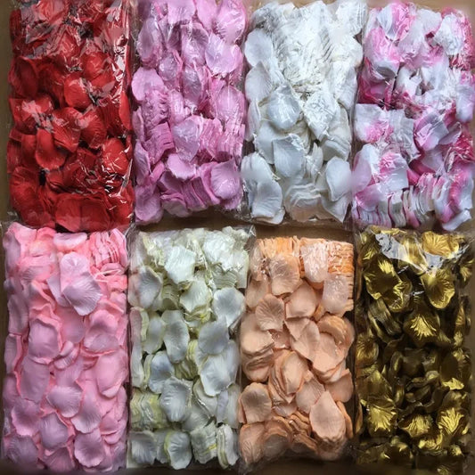 Festive Wedding Decor 5500 Pieces Rose Petals Flowers Confetti Party Colorful Birthday Celebrate Stage Supplies