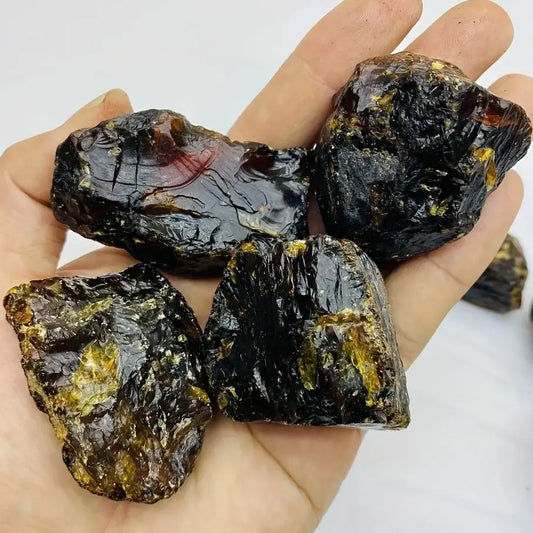 Natural Amber Specimen Aurora Stone Unpolished Burmese Amber Collectible Decorative Spiritual Wellness Chakra Witchcraft Decor