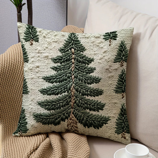 Merry Christmas Decorative Pillow Cover 45x45cm Linen Throw Pillowcase Xmas Tree Snowmen Letter Decor Pillowcase Cushion Cover