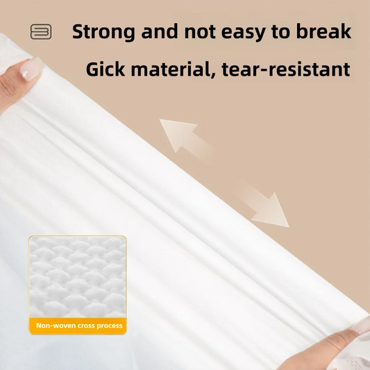 Non-woven Disposable Fitted Sheet with Elastic Bands Single Bed Mattress Covers Non Slip Double Bed Disposable Sheet Bed Cover