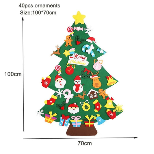 Thanksgiving Felt Tree Craft Kit Fall Tree Montessori Busy Board Family Decorations Activity Education Toy Wall Hanging Gifts Mmall USA