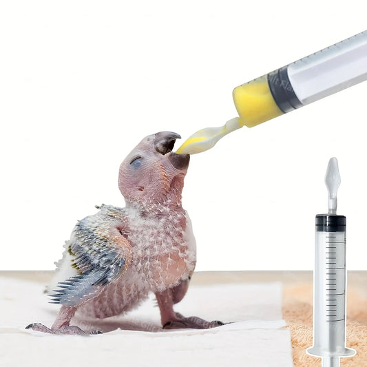 4Pcs/Set Bird Feeders Baby Parrot Feeding Tube Manual Feeder, Can Be Used for Small Animals Such as Birds and Kittens Multipurpose