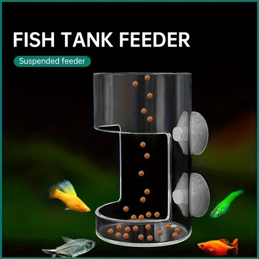 Non-Slip Aquarium Feeder Ring - Essential Fish Feeding Supplies, Floating Food Feeder Square/Round for Fish Tank