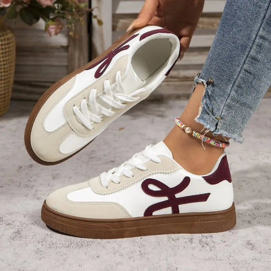 2025 Women's Shoes Summer Thick Sole Brown Spring Autumn Breathable Platform Tennis Woman Trend Round Toe Female Casual Sneaker