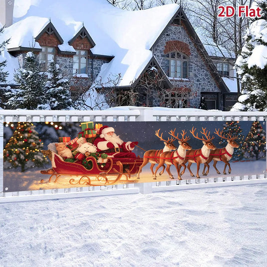 Christmas Outdoor Banner Merry Christmas Decorations For Home 2025 Outdoor Decor Xmas Navidad Noel Natal Happy New Year 2026