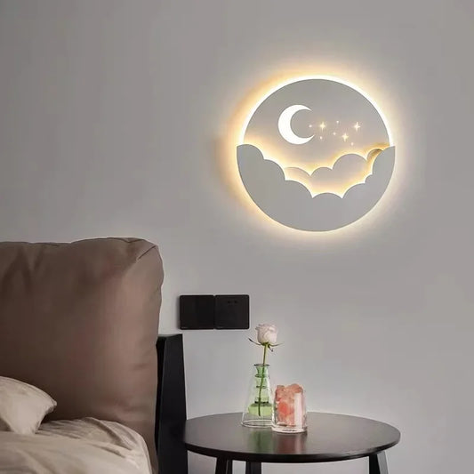 Modern LED Lights Wall Sconce Living Bedroom Lamp Interior Aisle Study Entryway Mood Cloud Star Indoor Home Decor Fixture Luster
