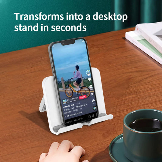 Wall-mounted Phone Stand  Lazy Person's Phone Stand Bathroom Kitchen Bedside Hole-free Phone Stand  Desktop Stand