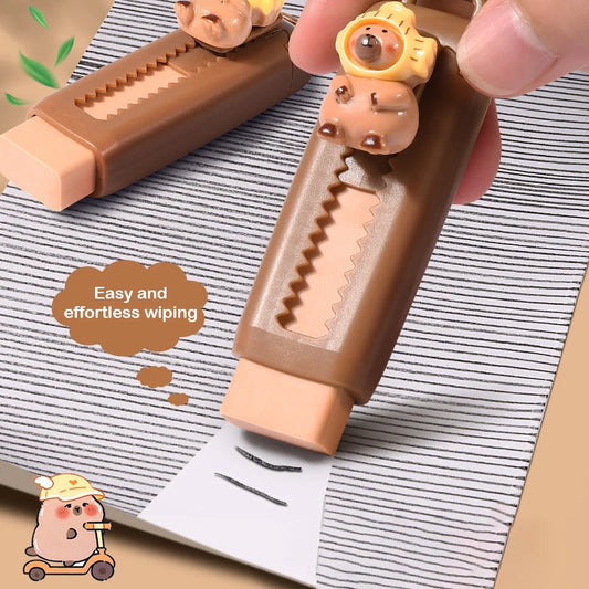Cute Kawaii Stationery Aesthetic Stationery Office Supplies School Items Gift For Kids Eraser Cute Capybara Eraser Funny Rubber