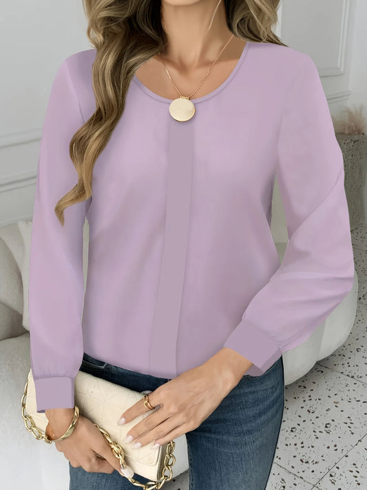 Temperament Loose Woman Shirt Fashion Casual Blouse Elegant Long Sleeve Woman Shirt Holiday Weekend Top