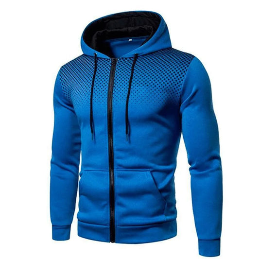 2025 men's sportswear, jogging clothes, sportswear, hooded sweatshirt, zipper sweatshirt, autumn and winter clothing