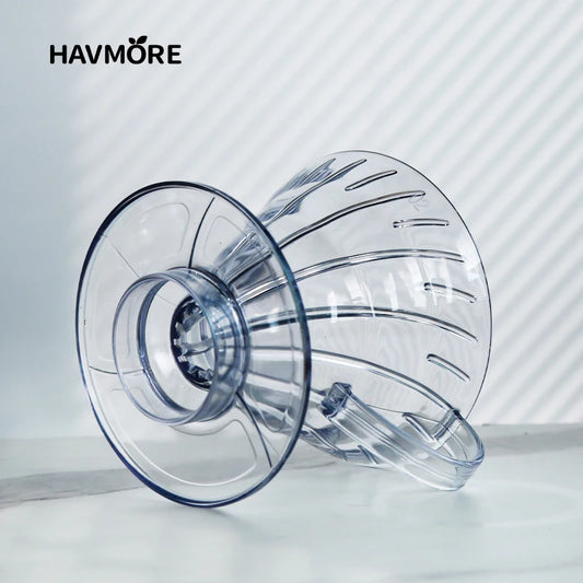 Reusable Coffee Dripper Resin Coffee Filter for Pour Over Barista Coffee Brewing Coffee Funnel Filter Cup1-2Cups/1-4Cups